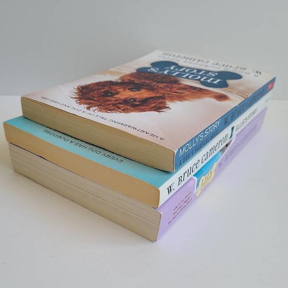5/$15 - 3 Kids Dog Book Lot W Bruce Cameron Lily to the Rescue Molly's Ellie's - Picture 5 of 16